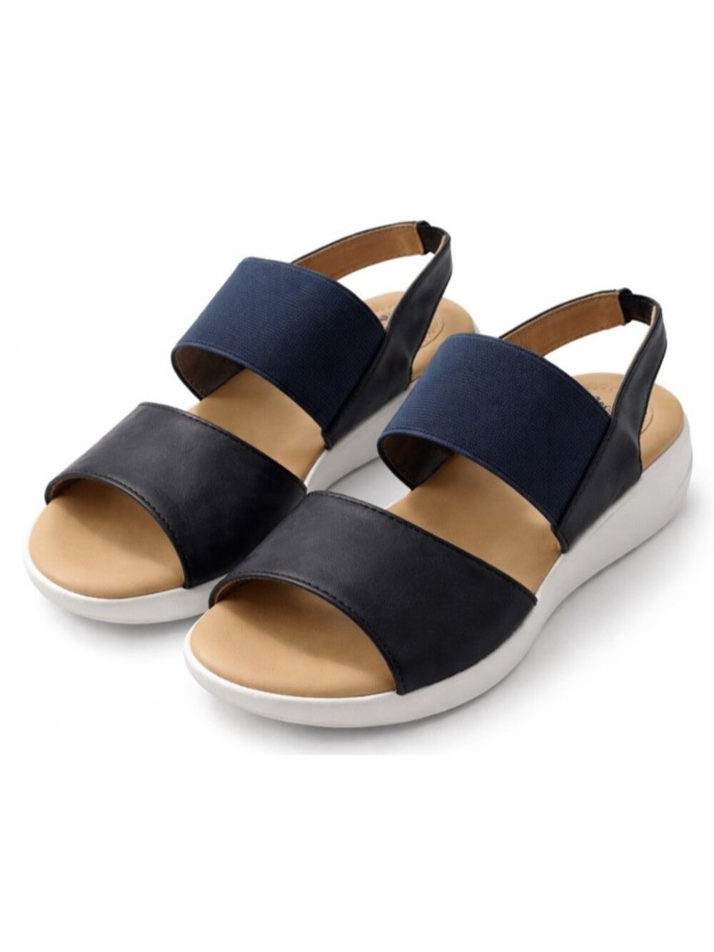 Cushion Walk By Avon Women Open Toe Slingback Sandals Blue Size 7
